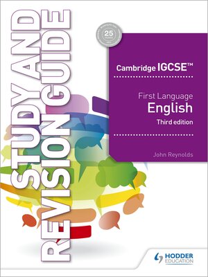 cover image of Cambridge IGCSE First Language English Study and Revision Guide
